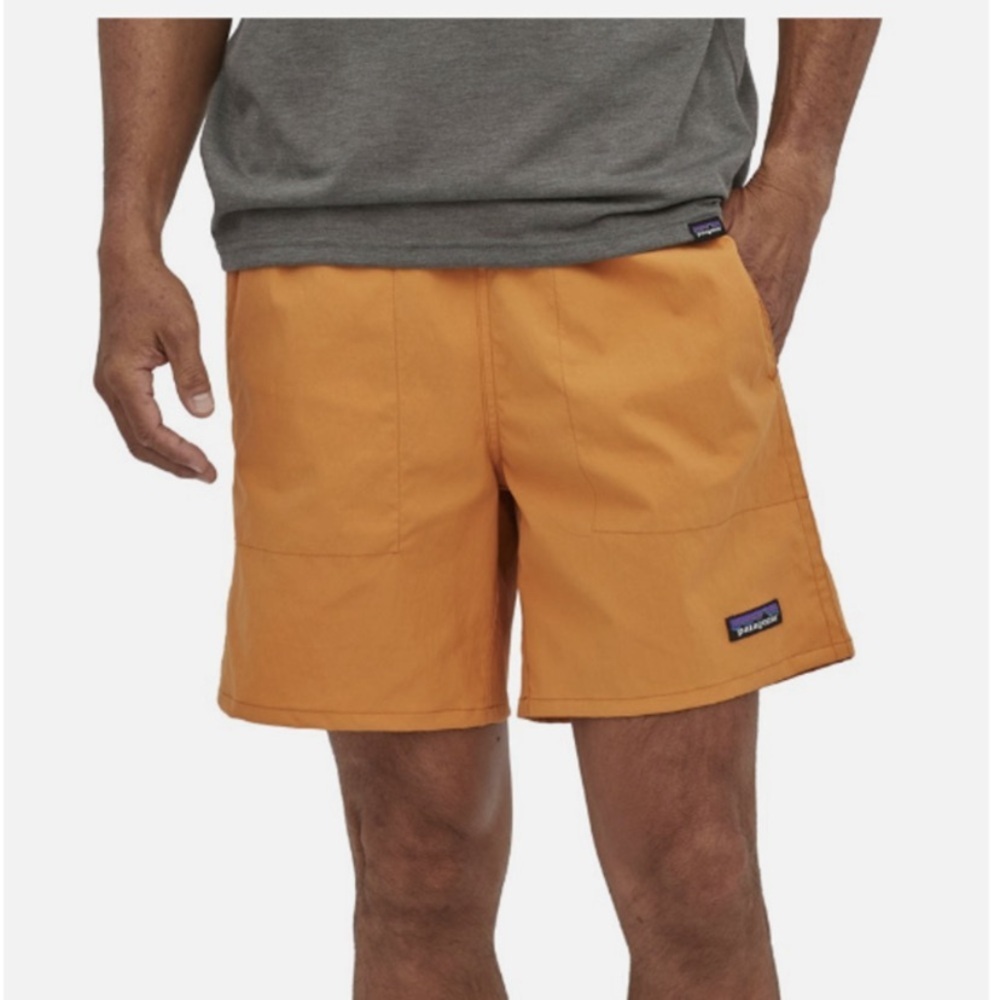 Patagonia Men's Baggies Lights Shorts Swim Trunks Cloudberry Orange Small NEW XL